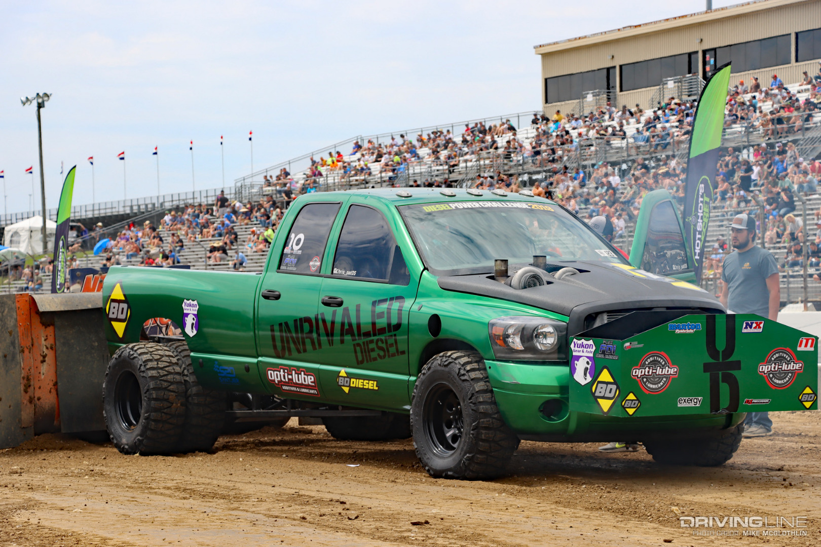 UCC Sled Pull Chris Patterson Green Dodge Dually