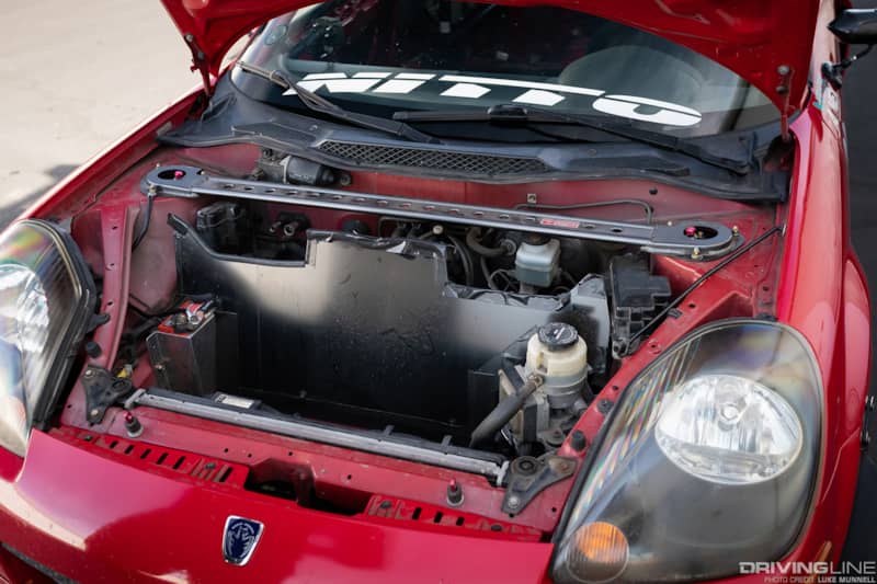 toyota mr-s engine close up at chuckwalla raceway