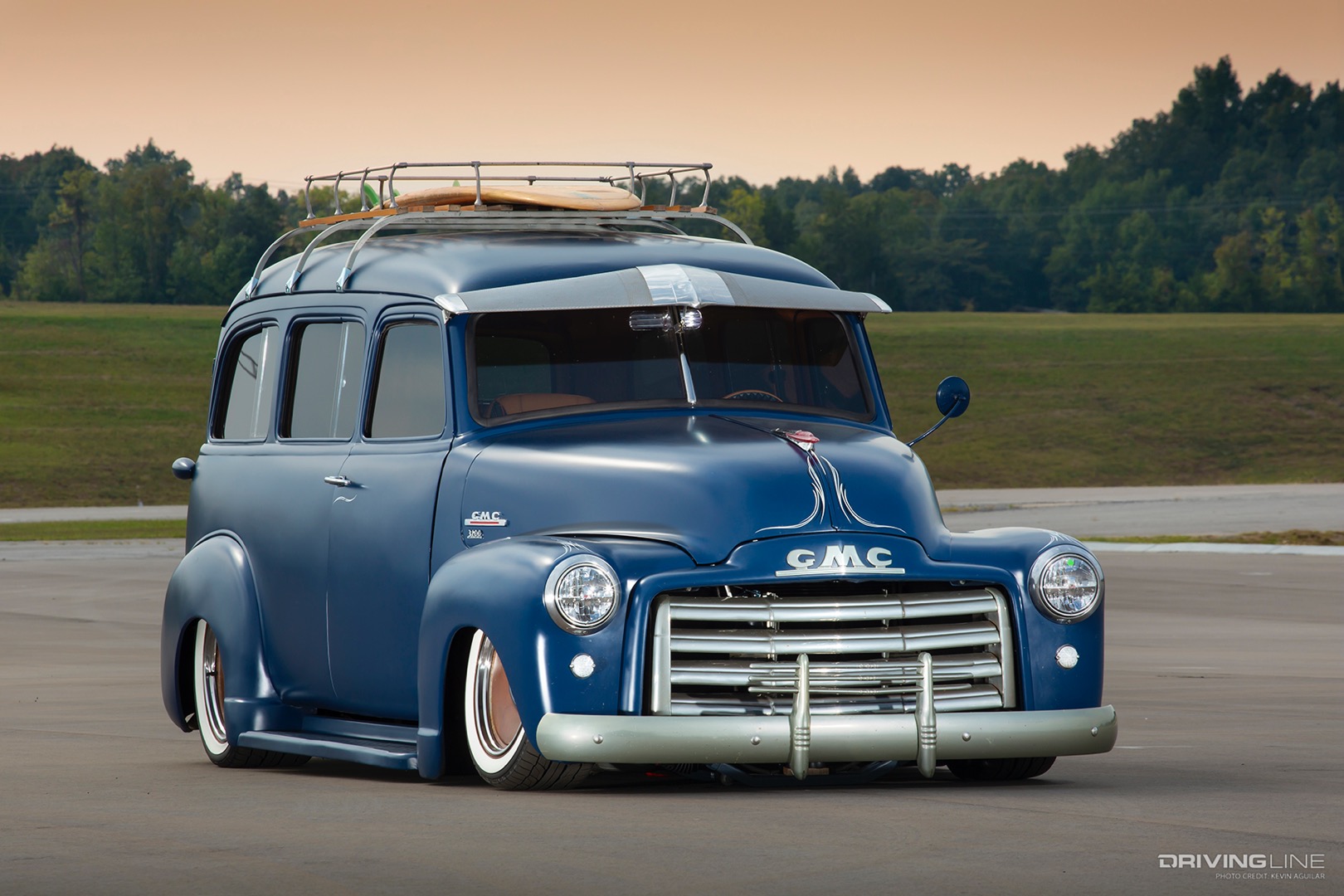 Front of Clay Herron's '50 Chevy Suburban
