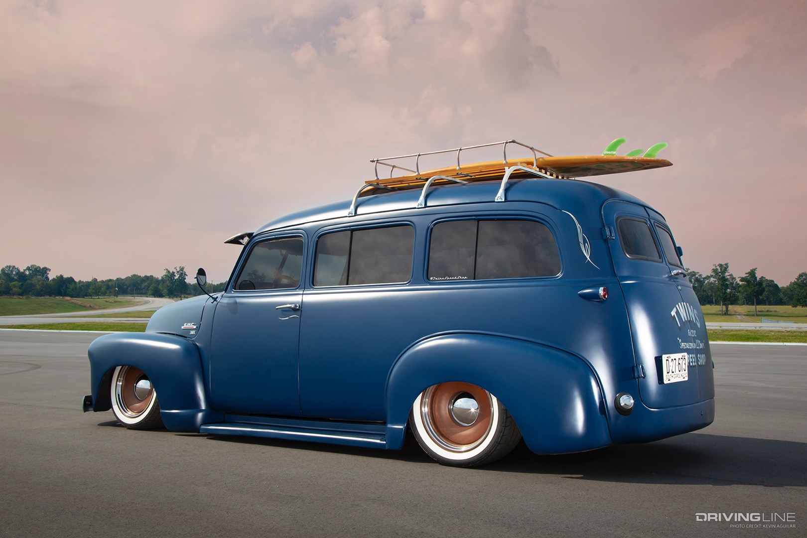 Rear of Clay Herron's '50 Chevy Suburban