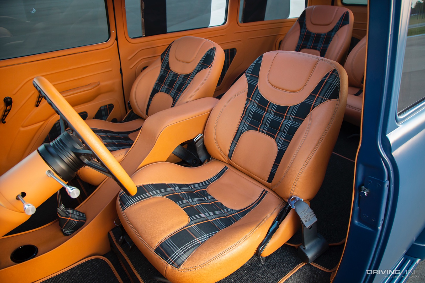 Interior of Clay Herron's '50 Chevy Suburban
