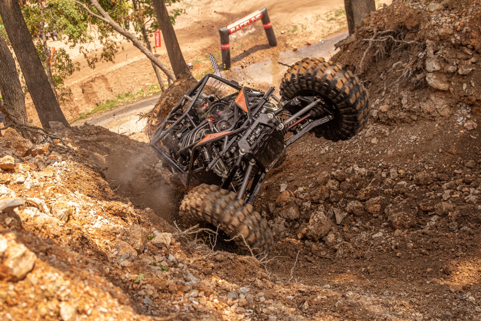 Rock Bouncers during a steep hill climb