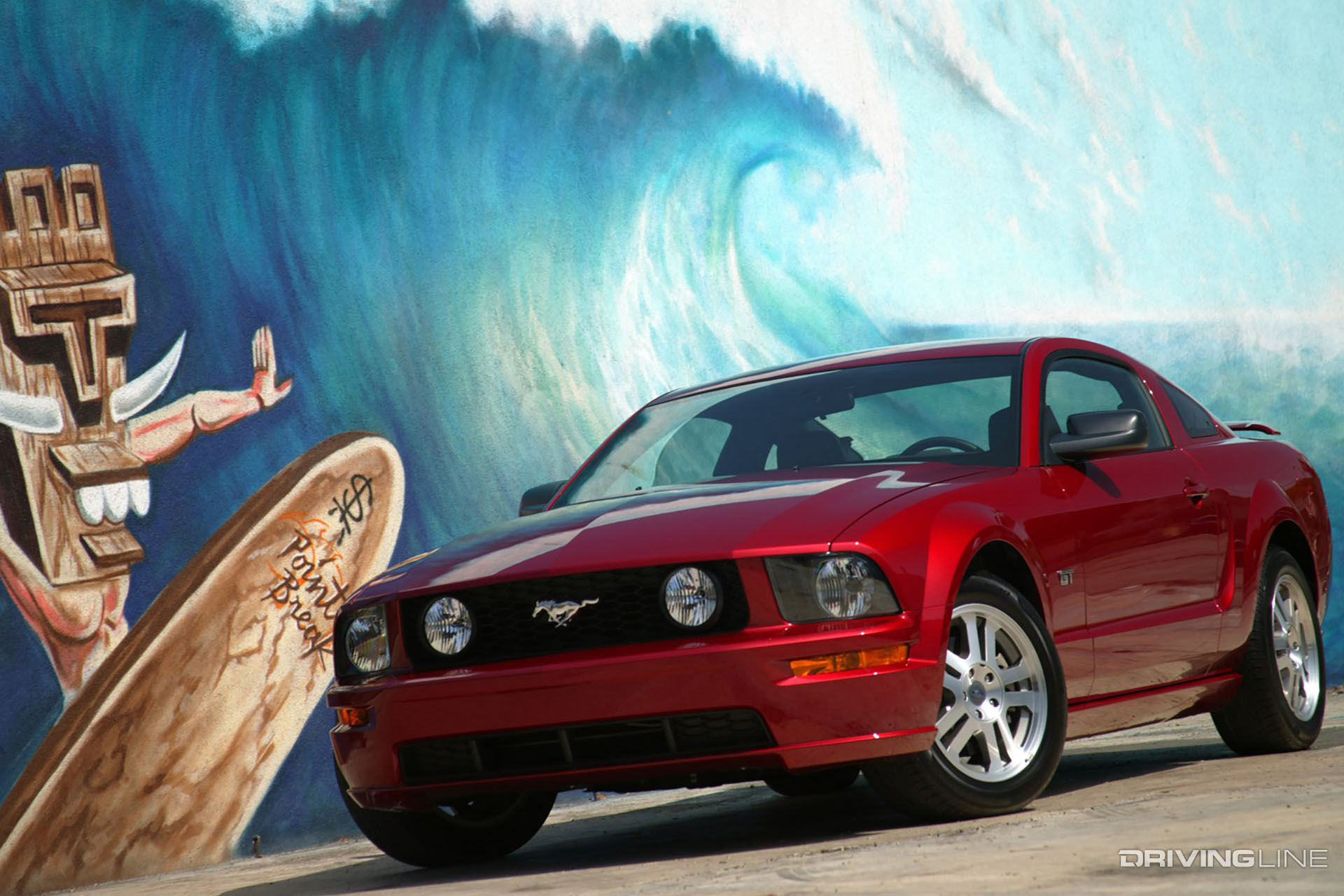 2005 Ford Mustang GT Red Front View