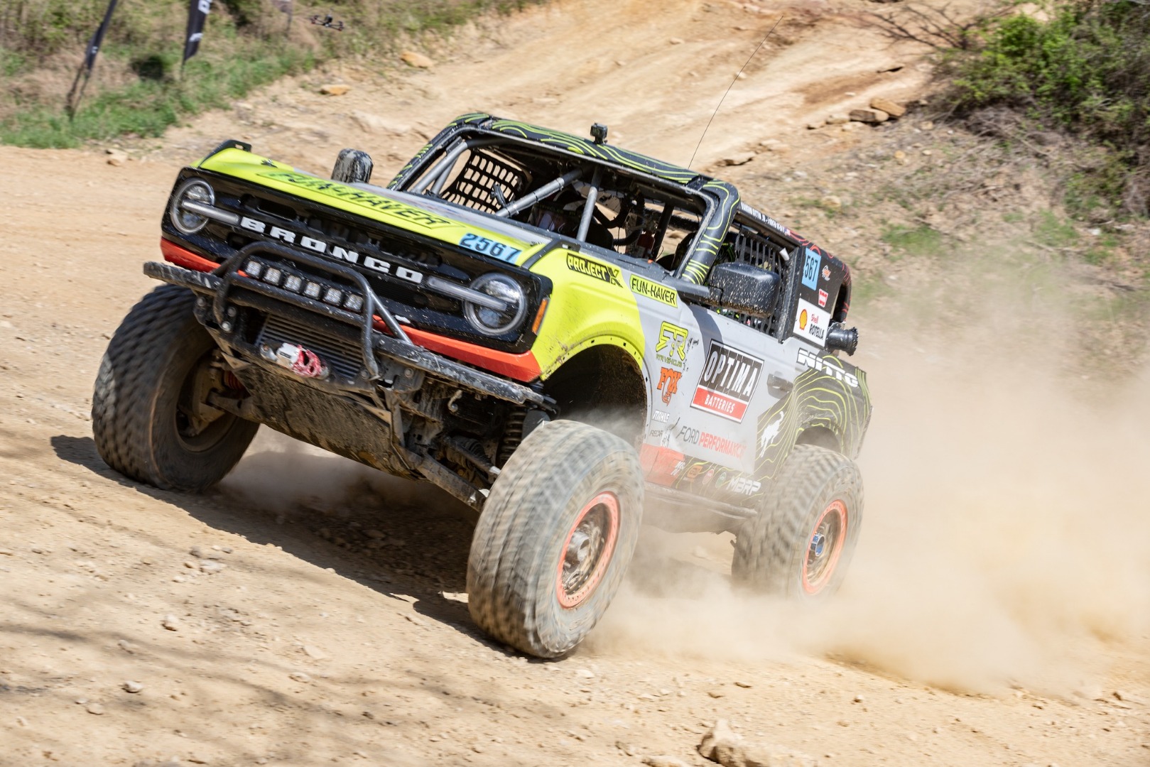 Nitto driven Ford Bronco rips though the Ultra4 course