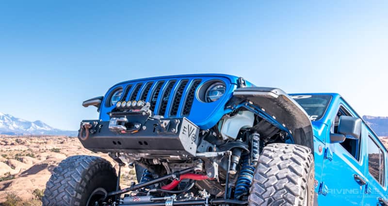 Jeep Gladiator Rubicon on 40s Overland Build with EVO Bumper and Warn winch