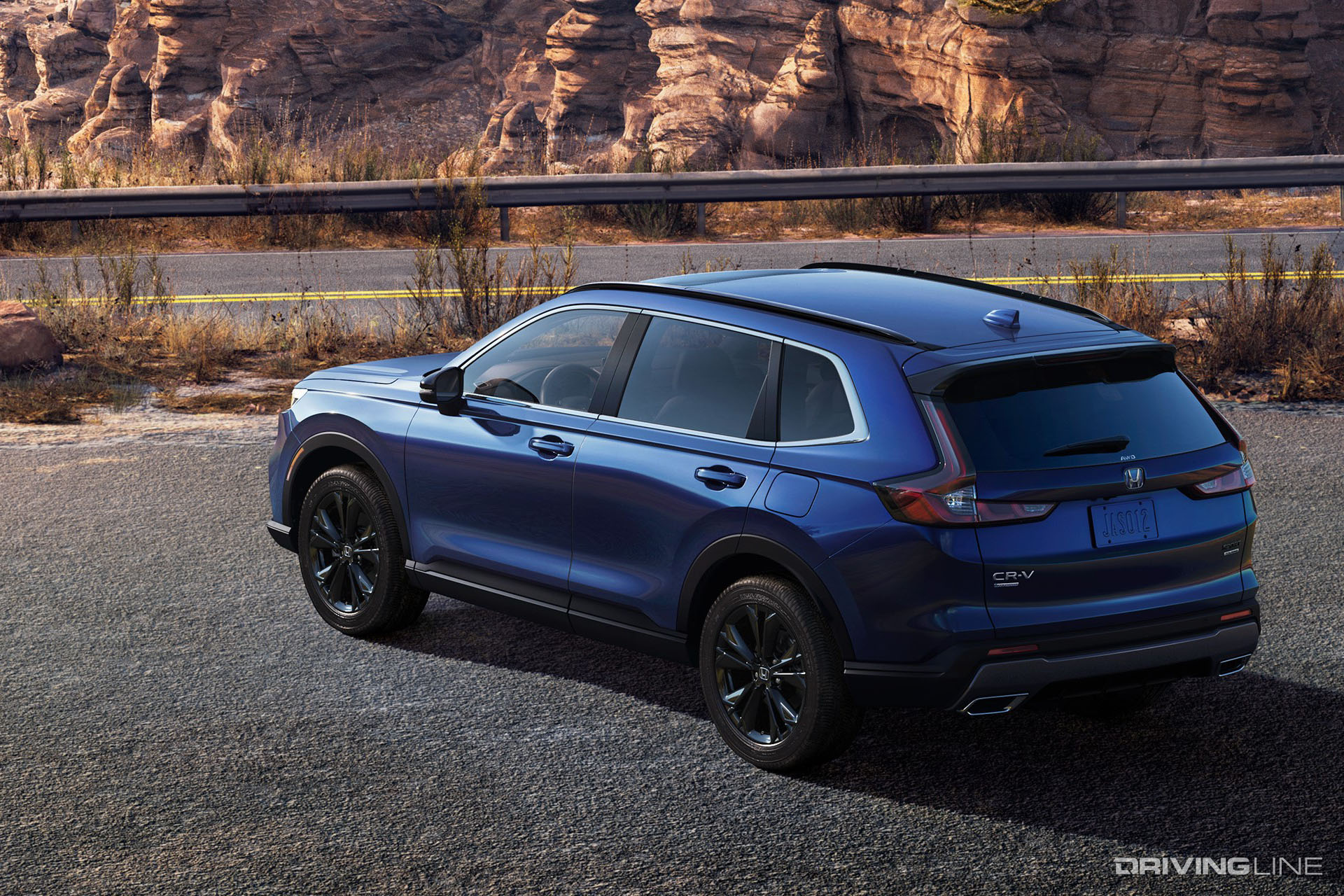 2023 Honda CR-V Rear View Blue