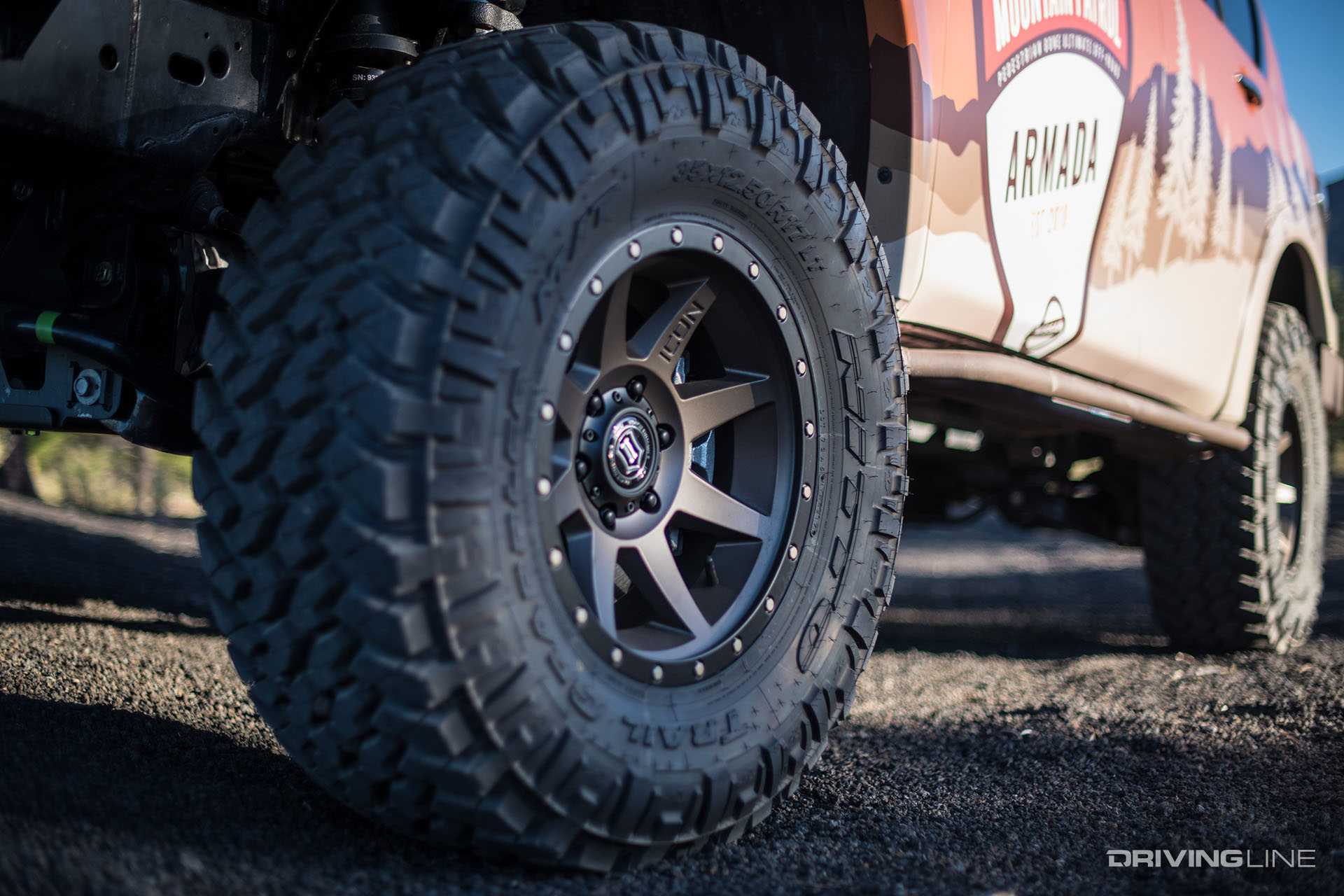 Nitto Ridge Grappler on Nissan Armada Mountain Patrol