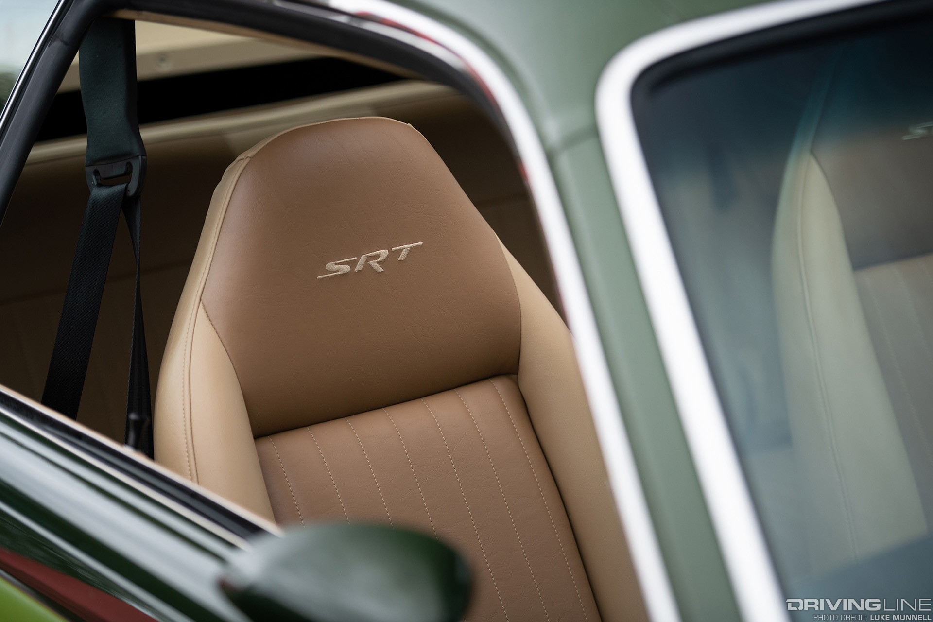 srt custom interior seat close up