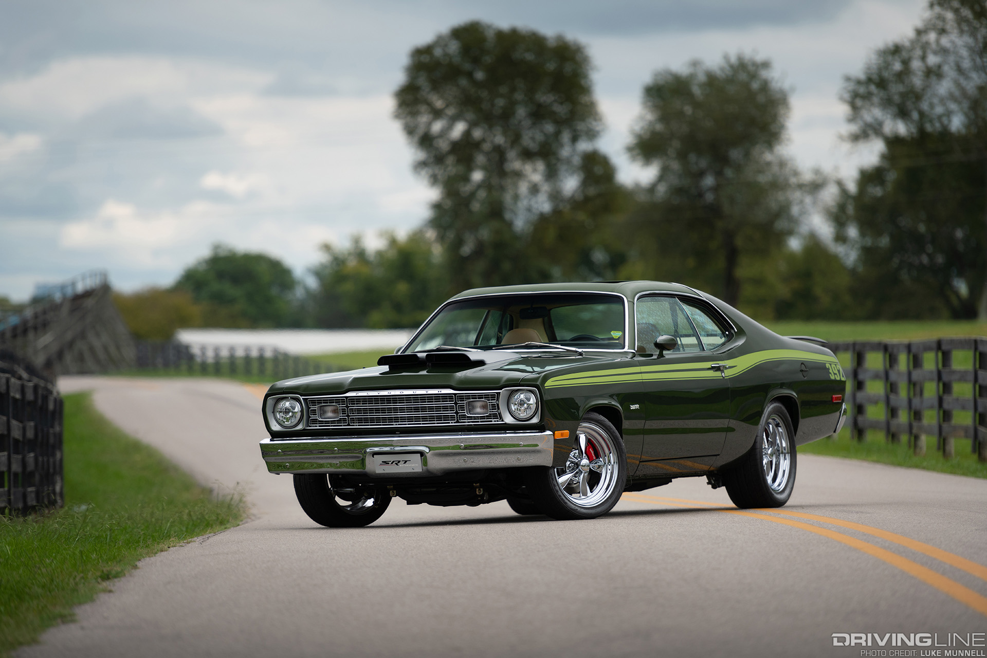 1973 plymouth duster on nitto tires parked