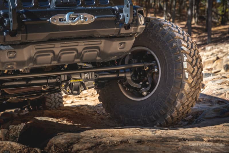 2020 Jeep Gladiator Rubicon Build on 40s Dynatrac axle upgrade detail