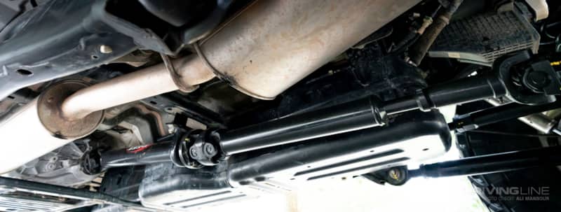 2020 Jeep Gladiator Rubicon Build on 40s JE Reel driveshaft detail