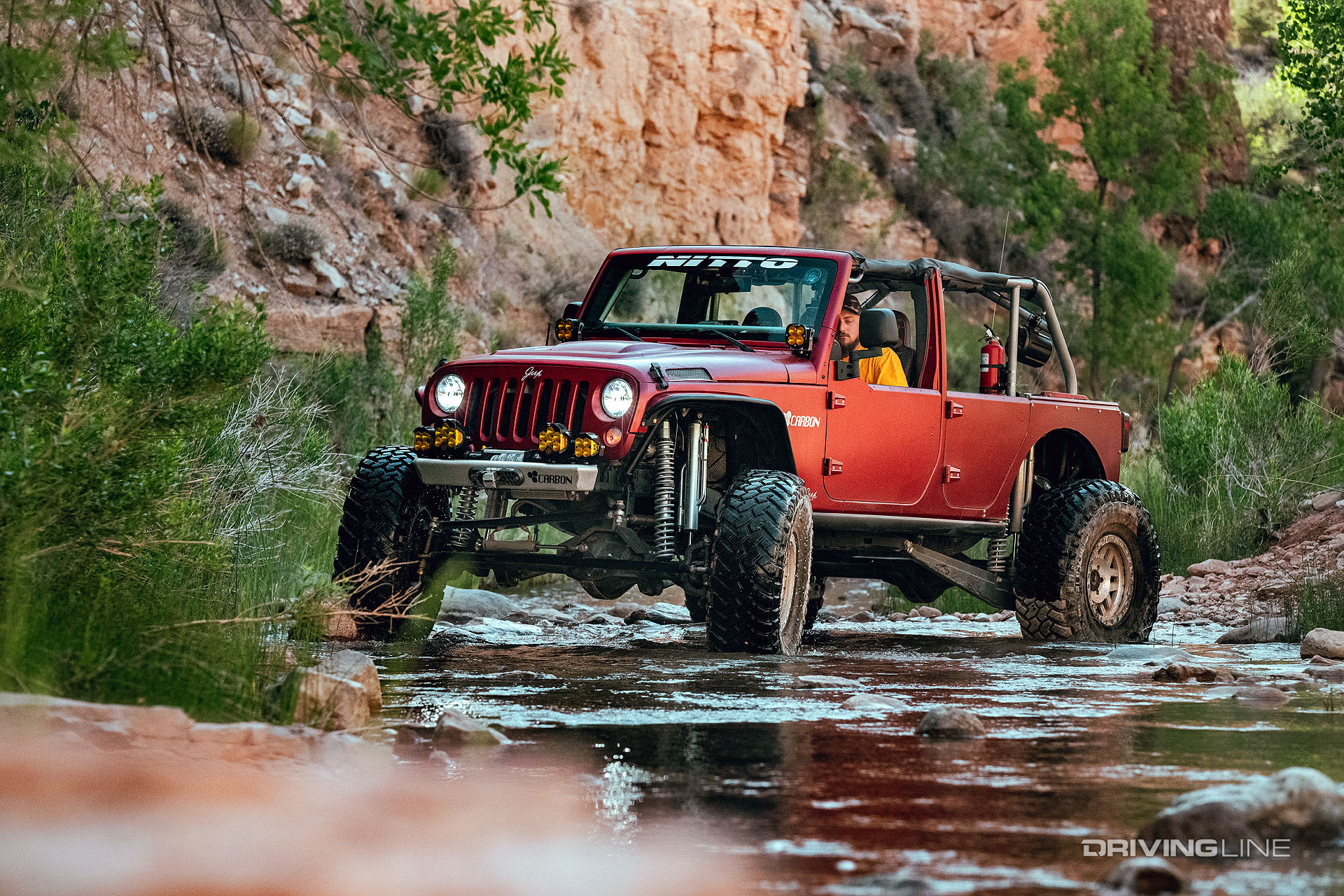 exploring rattlesnake gulch swimming hole with jeep on nitto tires