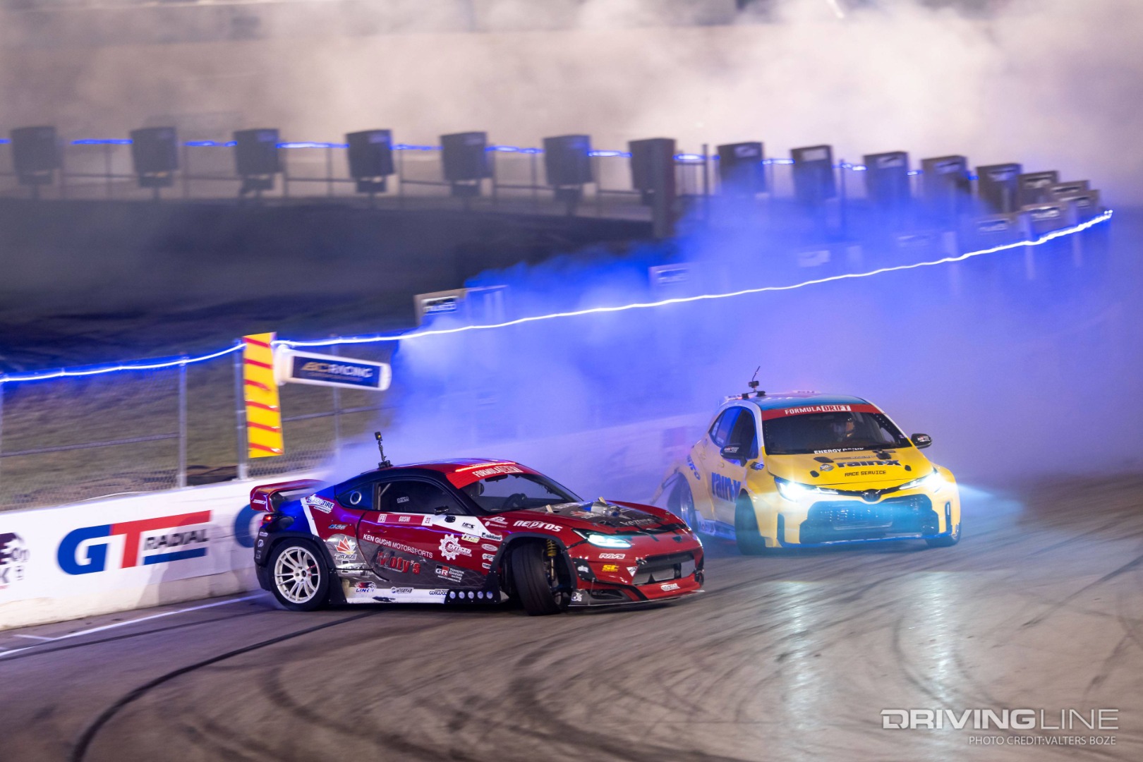 Ken Gushi tandem Drifting against Ryan Tuerck at Formula Drift St. Louis 2022