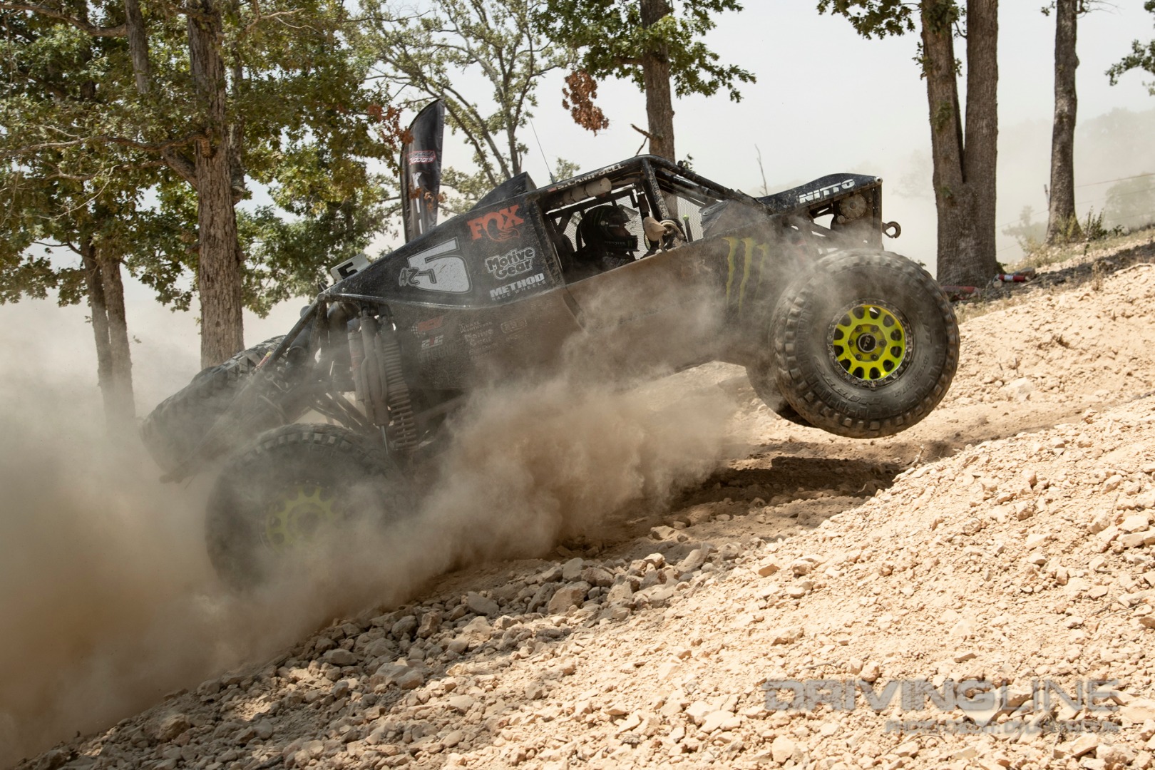 Shannon Campbell powered his monster energy car after a long trip from the west coast.