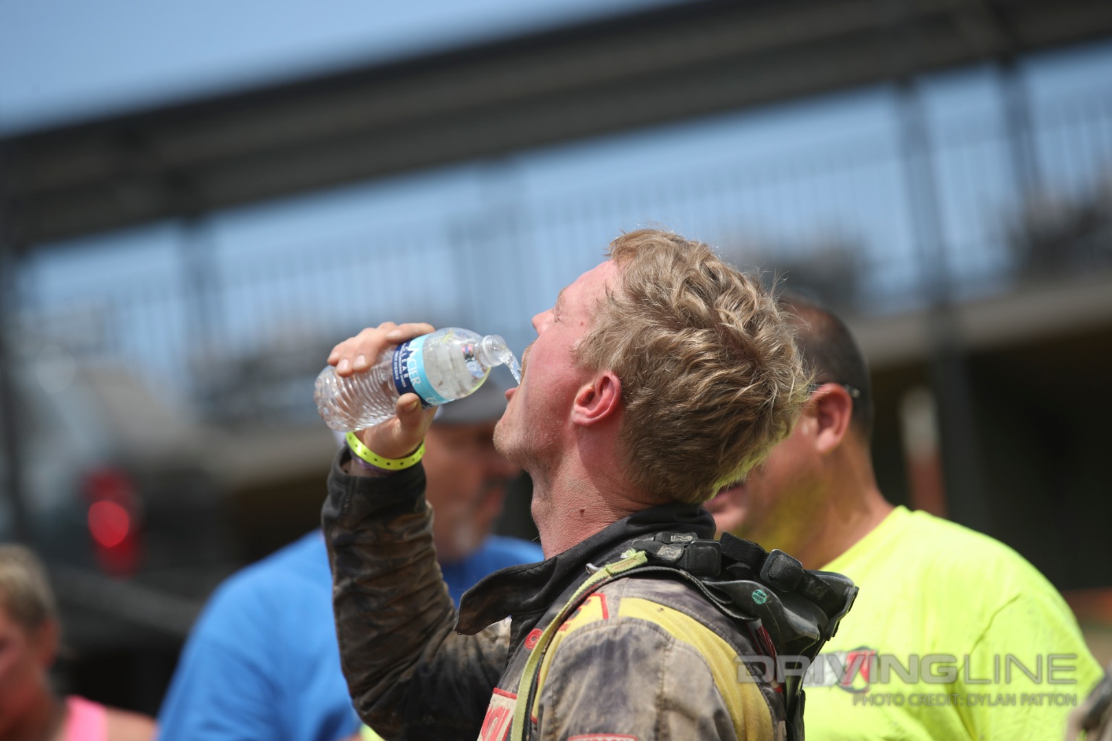 With temps near 105 everyone tried to stay cool and hydrated.