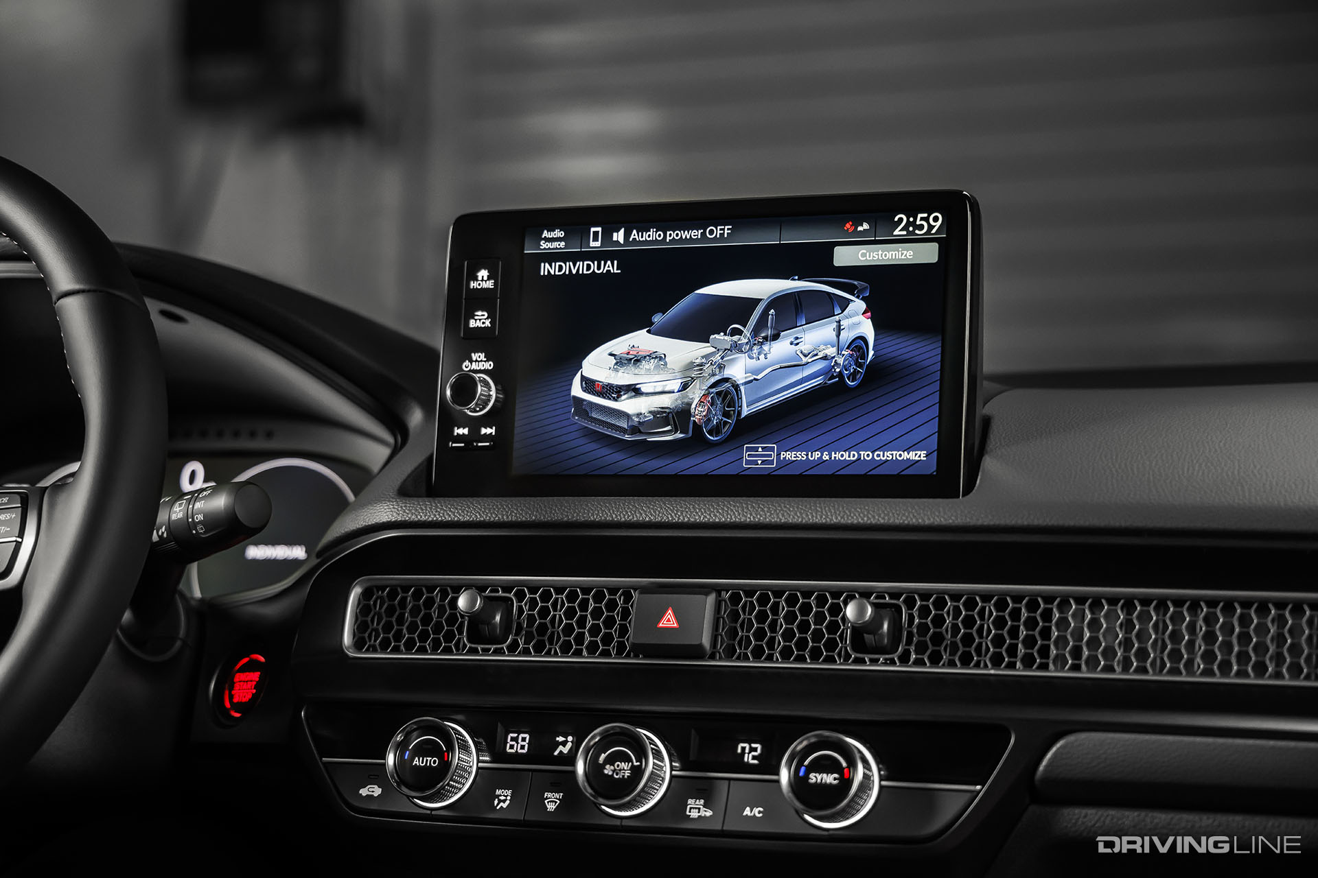 2023 Honda Civic Type R Display Screen