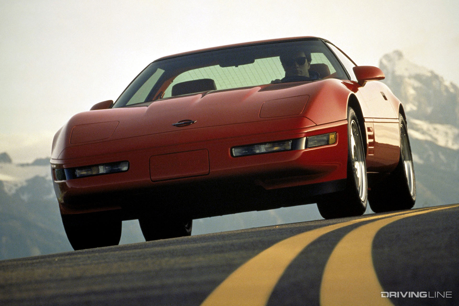 C4 Corvette Red Front View