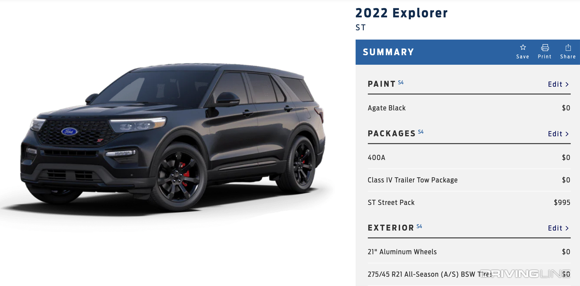 Ford Explorer Built To Order