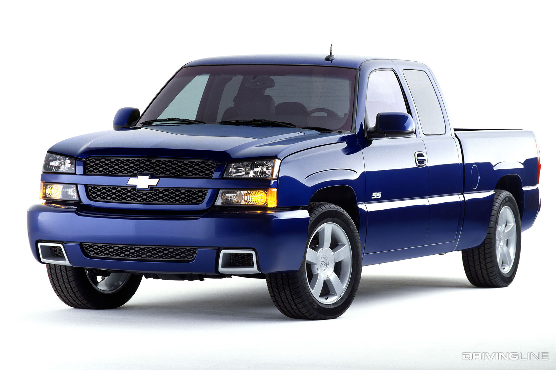 Chevy SIlverado SS Blue Front View