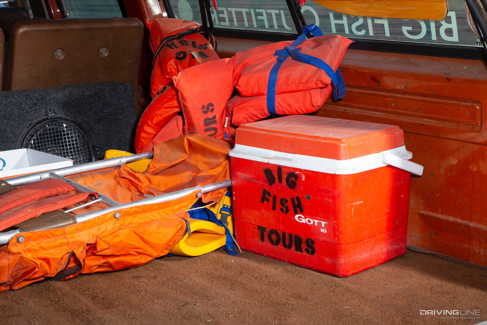 Fishing Gear in Todd Carpenter's '76 Chevy Suburban restomod
