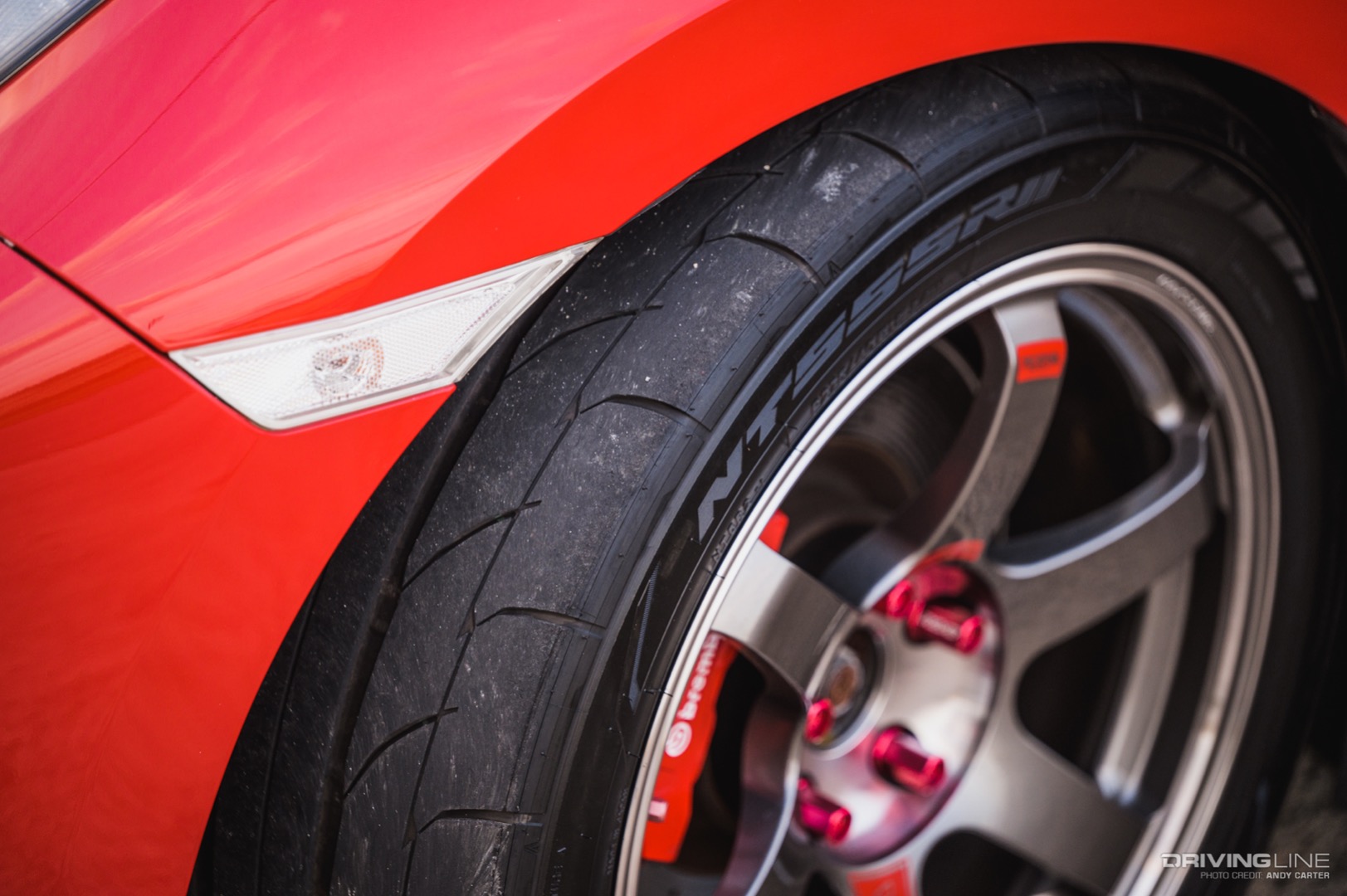 Nitto NT555 RII on Honda Civic Type R Tire Shot