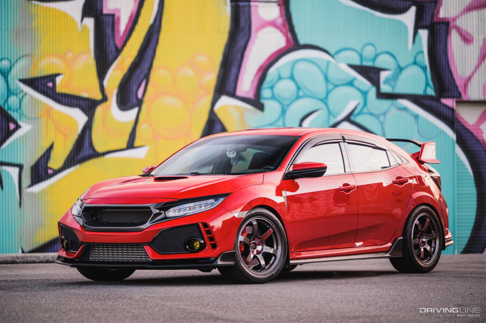 Honda Civic Type R on Volk TE37 wheels