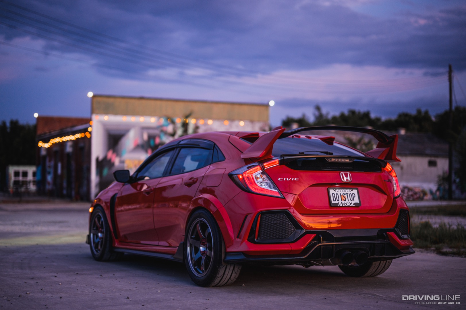 Honda Civic Type R on Volk TE37 wheels