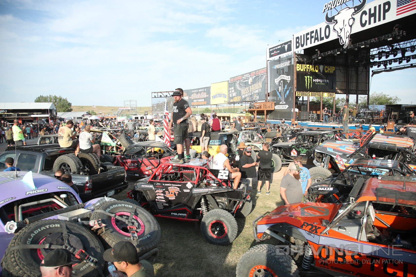 Ultra4 Drivers show out at the Buffalo Chip at Sturgis before race day