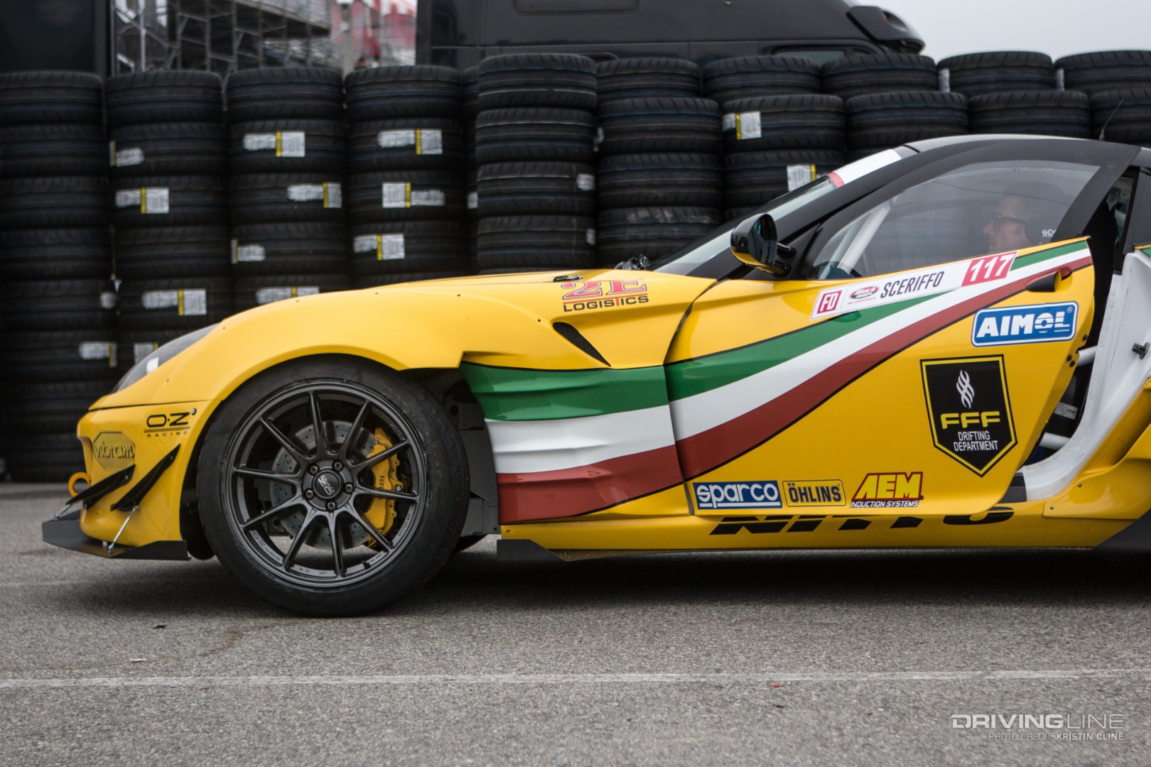 Ferrari drift car on Nittos