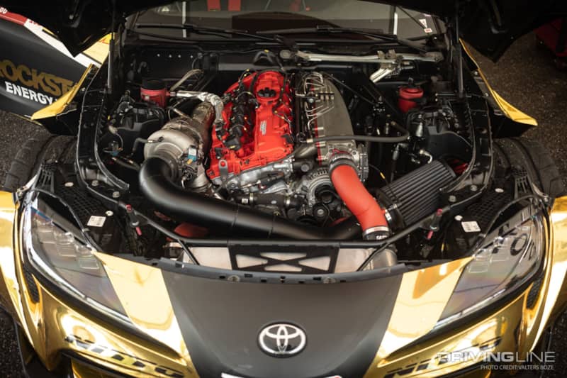 Fredric Aasbo's Toyota Supra features the original B58 BMW engine, with an upgraded turbocharger and nitrous to bump the horsepower well over 1,000hp