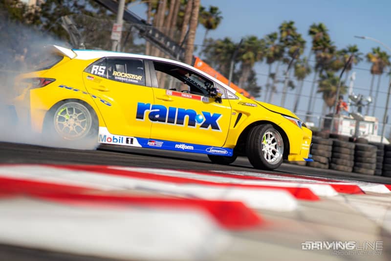 Ryan Tuerck drifting his 1000hp turbocharged 4-cylinder Toyota