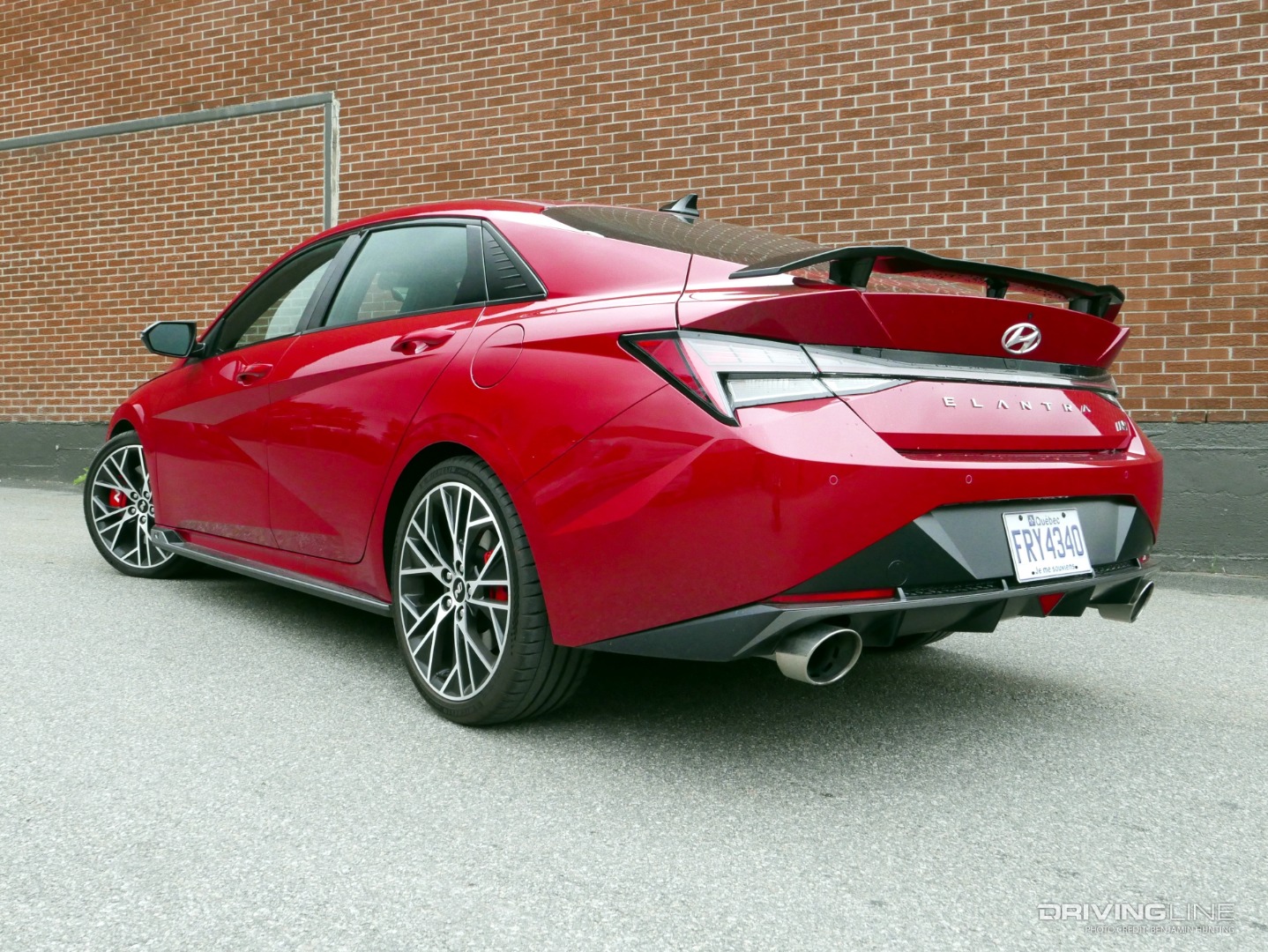 2022 Hyundai Elantra N rear 3/4 view