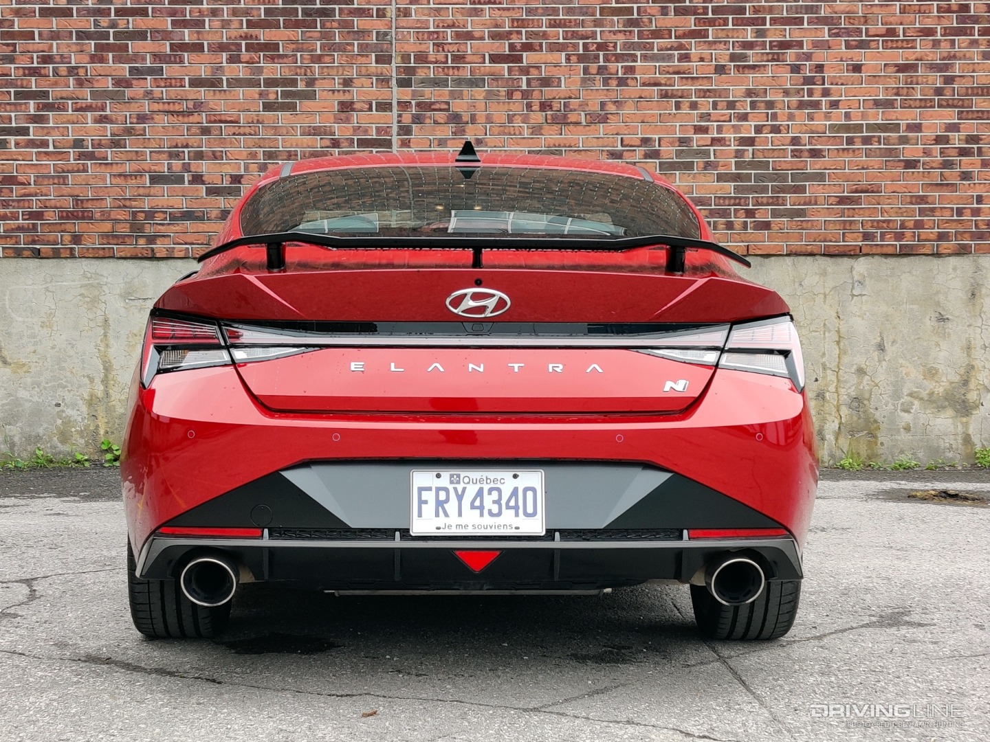 2022 Hyundai Elantra N rear view