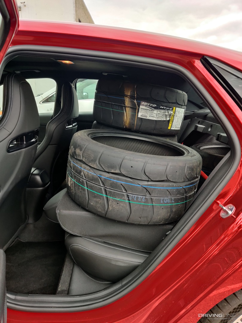 2022 Hyundai Elantra N hauling Nitto tires