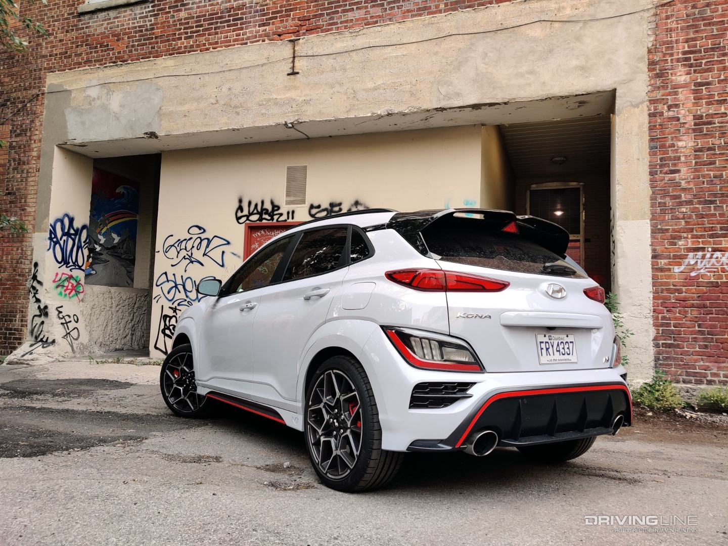 2022 Hyundai Kona N rear 3/4