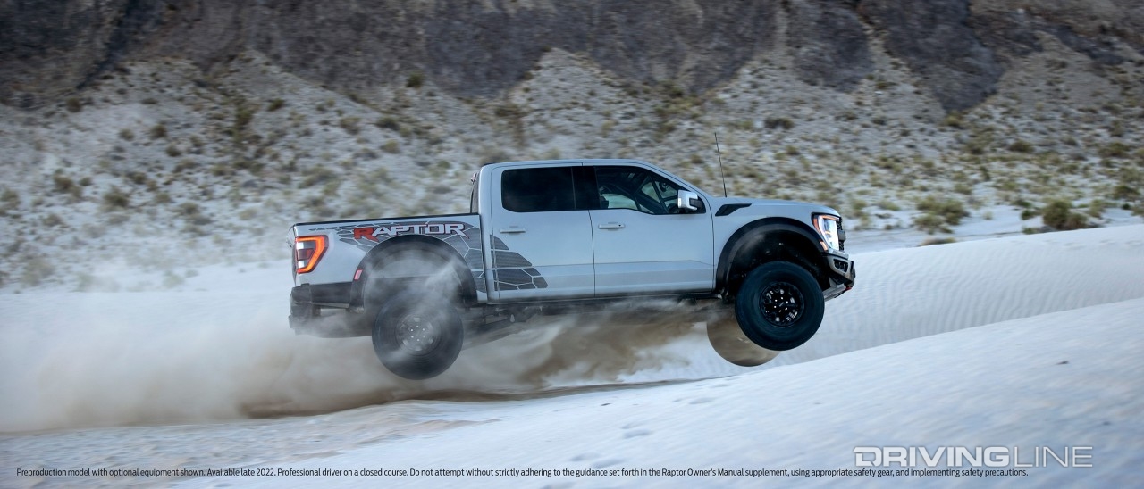 Ford F-150 Raptor R jumping