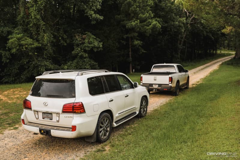 Stock Lexus LX570 off-road