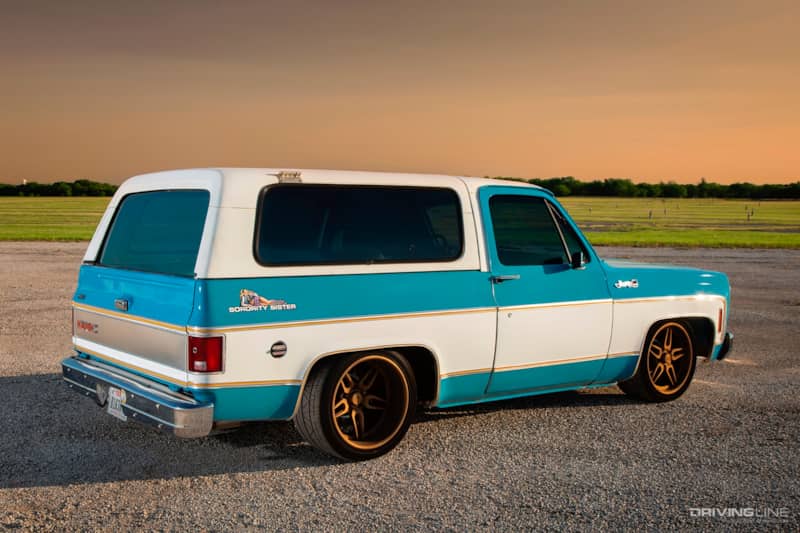 Rear of Cynthia Pierce's '78 GMC Jimmy