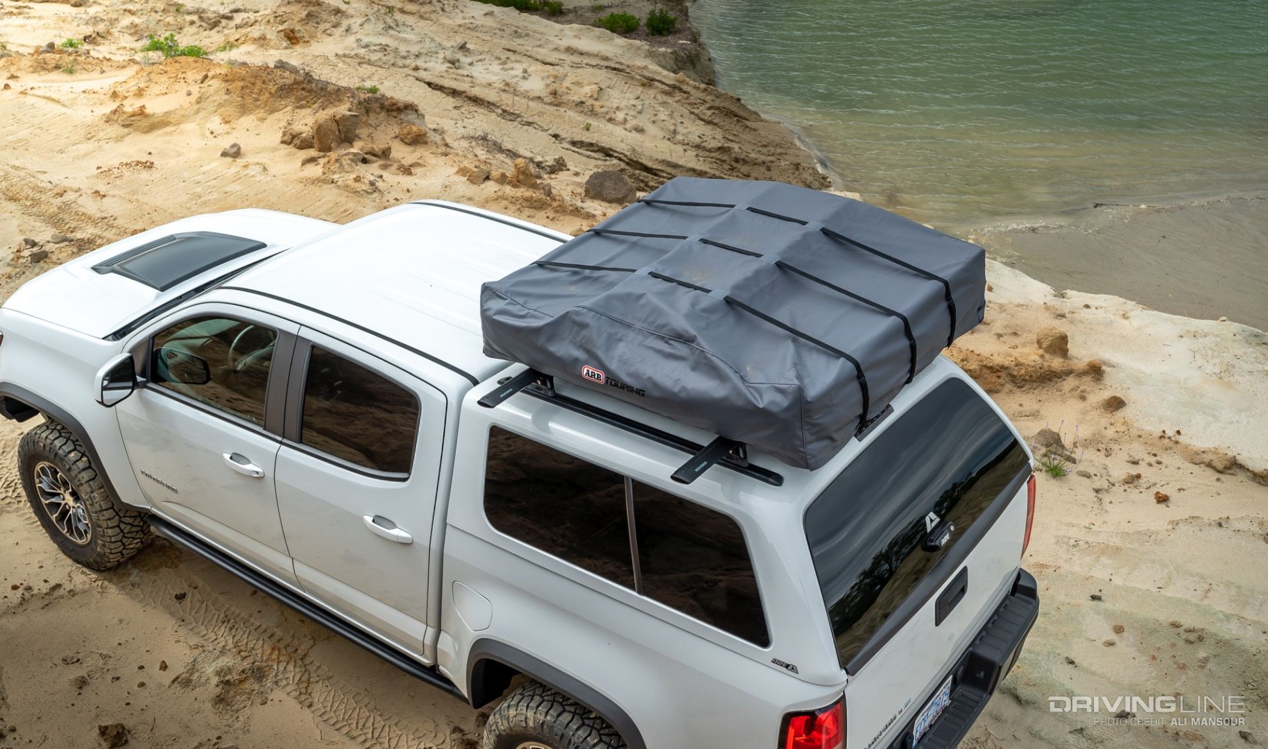 Roof tent on Chevrolet pickup