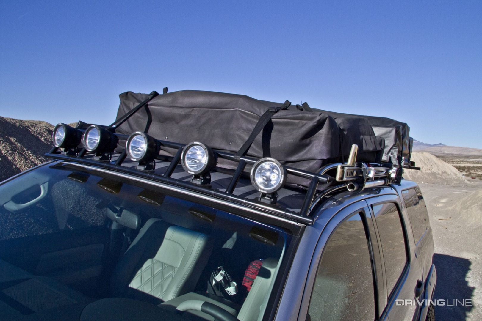 Roof rack on SUV