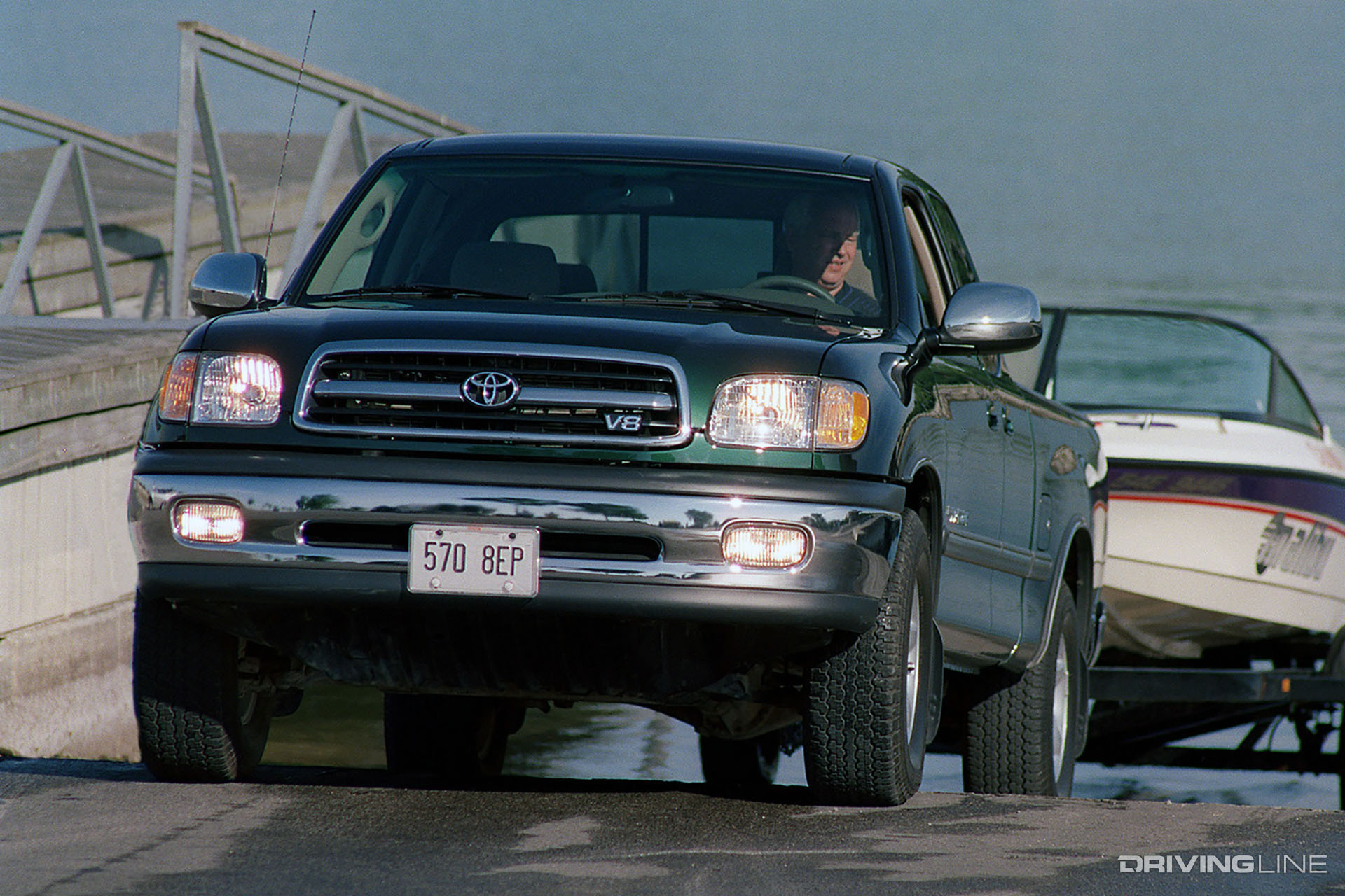 Toyota Tundra First Gen V8 Towing Boat