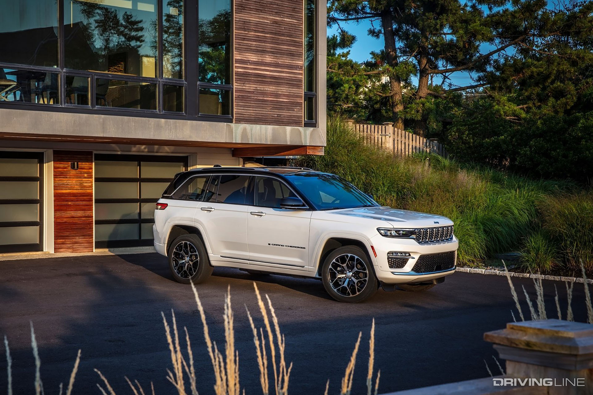Jeep Grand Cherokee 4xe Parked on Driveway