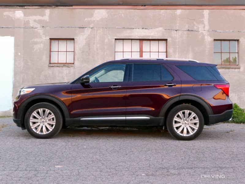 2022 Ford Explorer Hybrid side profile view