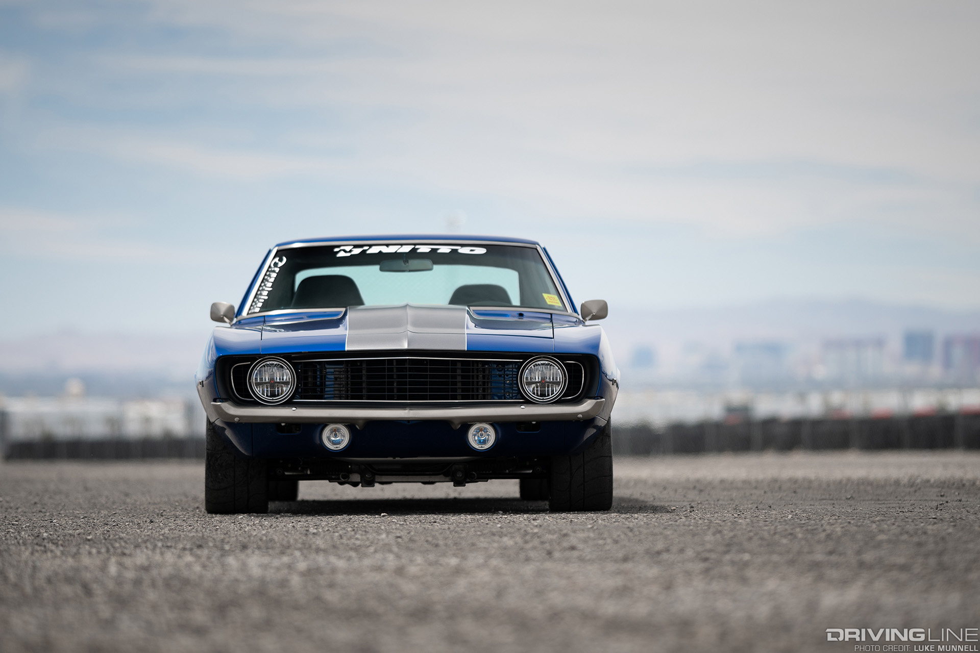 69 revolution street cars LS camaro on nitto nt 01 tires front view