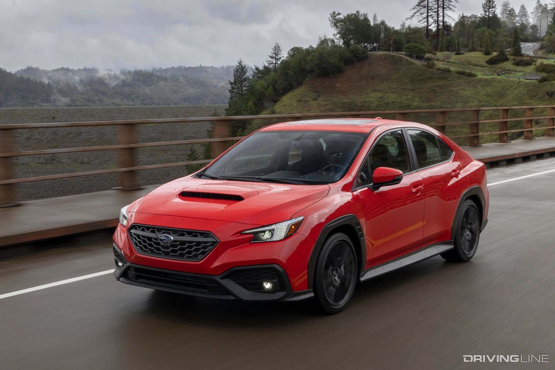 2022 Subaru WRX Red in Motion