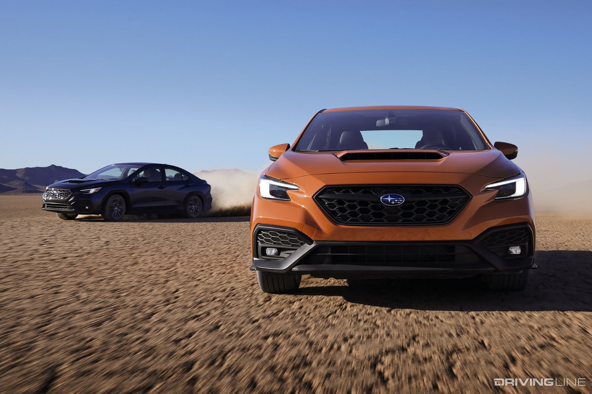 2022 Subaru WRXs on Dirt