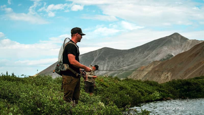 fly fishing baldwin lake on the trail