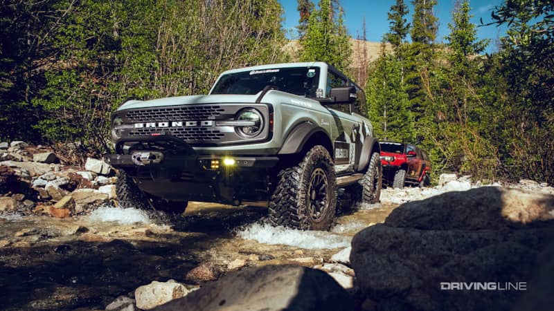 ford bronco off roading mount antero on nitto tires