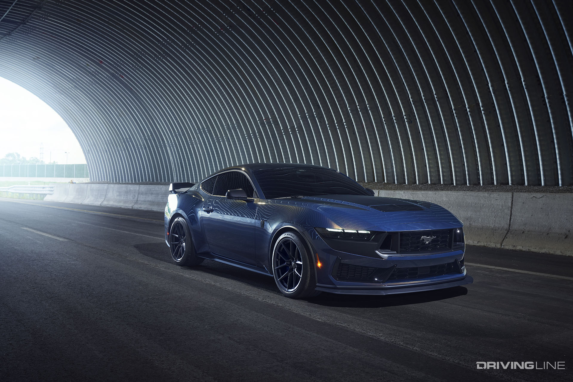2024 Ford Mustang Dark Horse in Tunnel