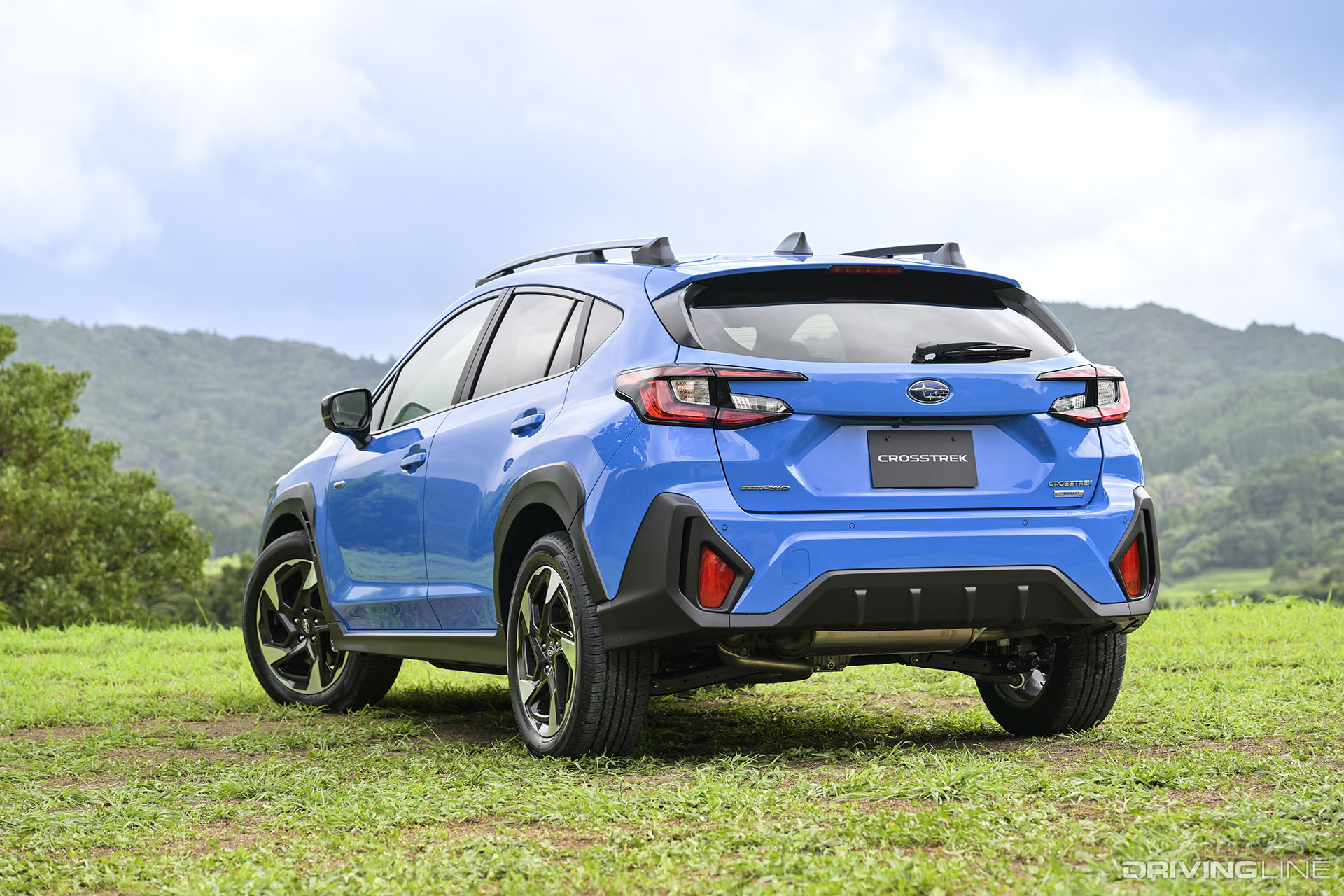 2023 Subaru Crosstrek Blue Rear View